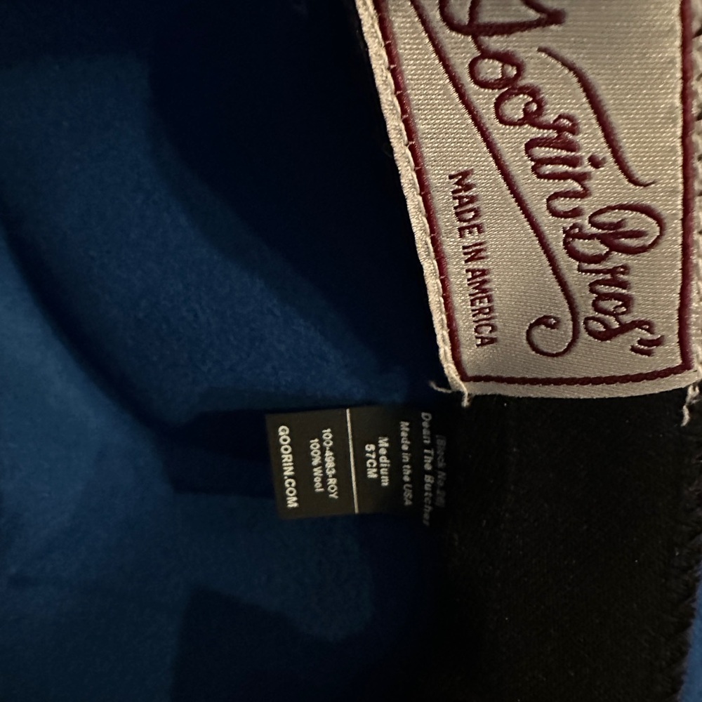 Goorin Bros Royal Blue Fedora “Dean the Butcher”Hat - Picture 8 of 10